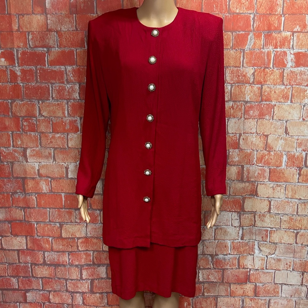 Impulsive Vintage 80’s Button Up Crinkle Dress‎
